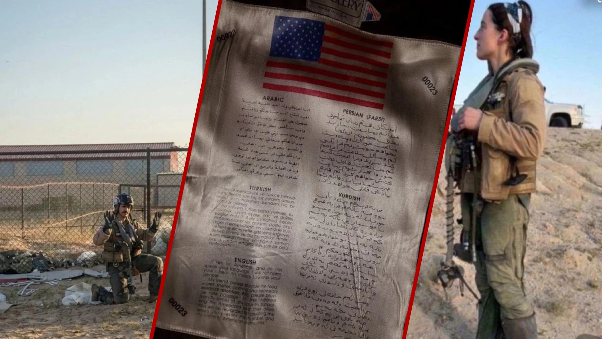 ABD'li pilotların ceketinden Türkçe ve Kürtçe mesaj çıktı