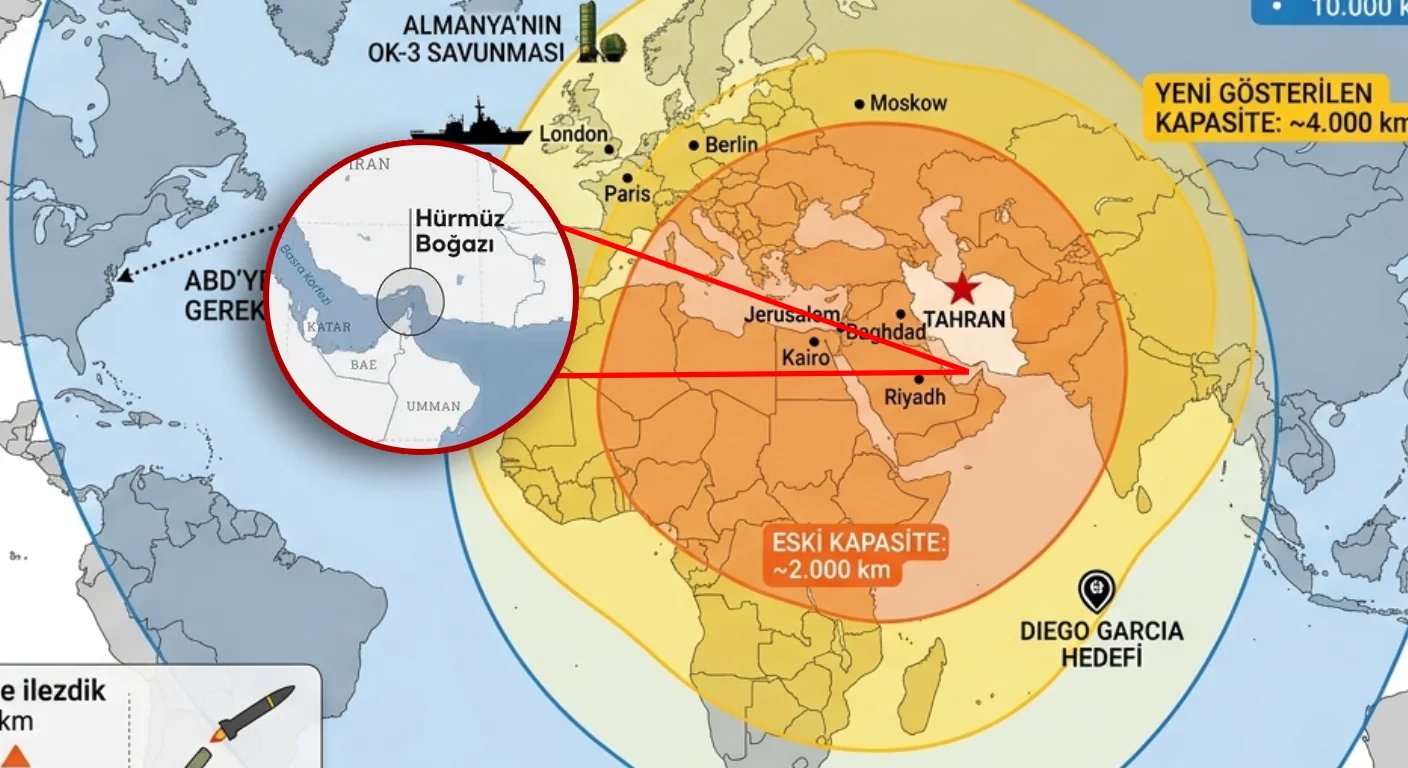 Hürmüz boğazı iran füze menzili