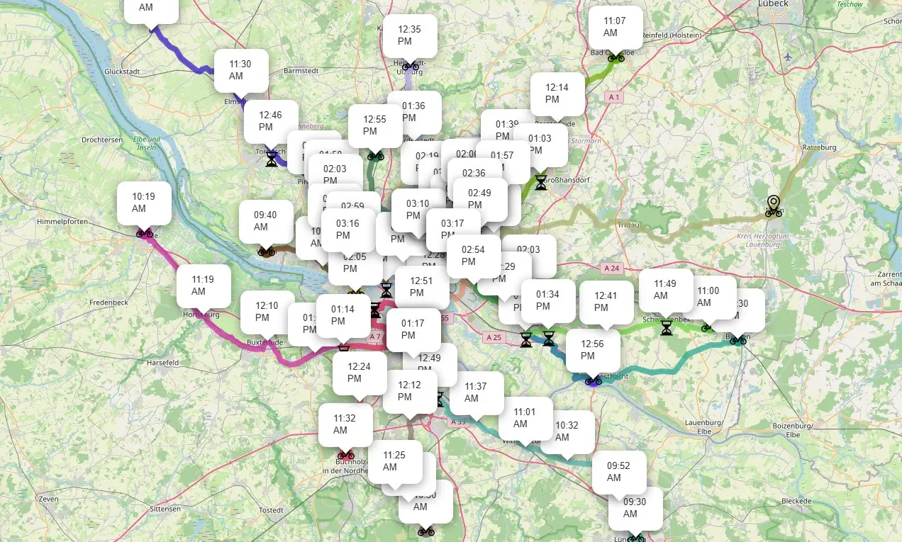 Hamburg bisiklet etkinliği